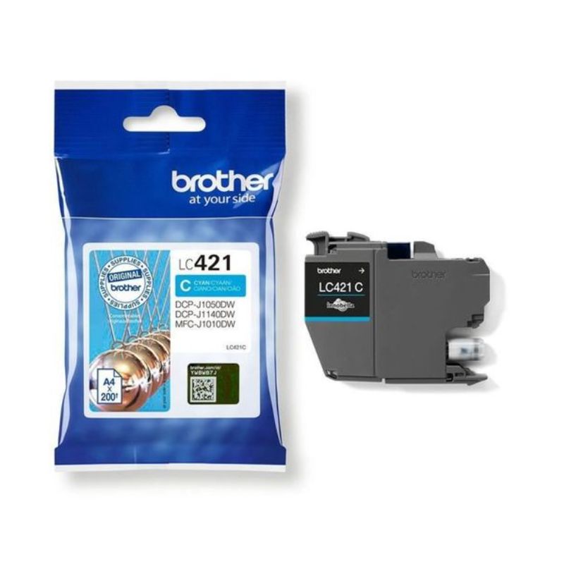 BROTHER Cartouche jet d'encre cyan LC421C BROTHER Cartouche jet d'encre cyan LC421C
