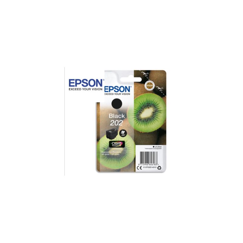 EPSON Cartouche Jet d'encre 202 Noir série KIWI C13T02E140 EPSON Cartouche Jet d'encre 202 Noir série KIWI C13T02E140