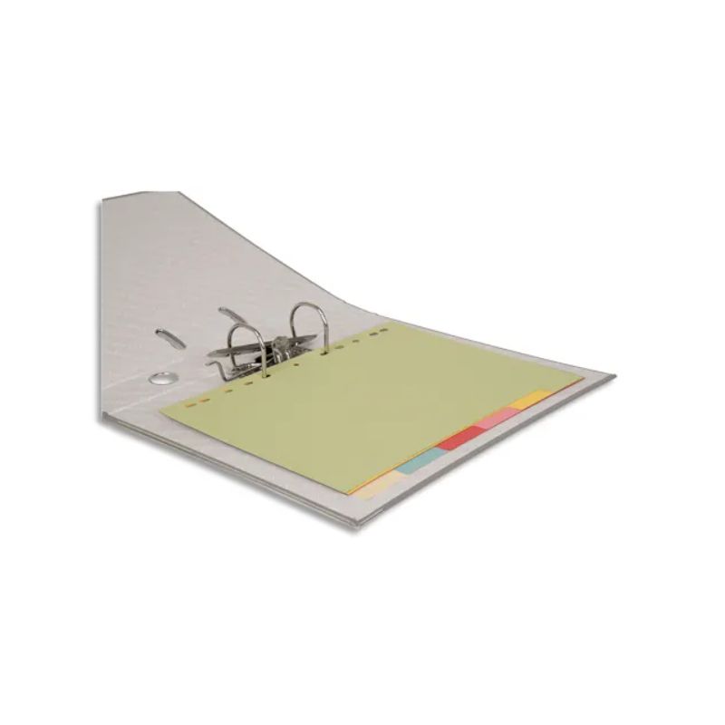PERGAMY Jeu 6 intercalaires neutres 6 touches carte recyclée 170g. Format A4. Coloris assortis pastel PERGAMY Jeu 6 intercalaires neutres 6 touches carte recyclée 170g. Format A4. Coloris assortis pastel
