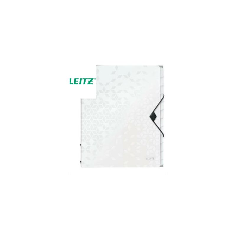 LEITZ Trieur 12 touches WOW en polypropylène. Fermeture élastique 3 rabats. Coloris Blanc LEITZ Trieur 12 touches WOW en polypropylène. Fermeture élastique 3 rabats. Coloris Blanc