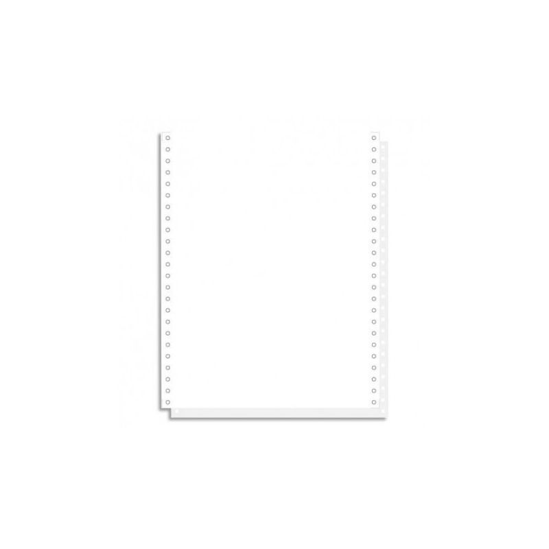 EXACOMPTA Boîte 2000 feuilles listing 80g qualité courrier blanc 240x12 1 pli bande Caroll détachable EXACOMPTA Boîte 2000 feuilles listing 80g qualité courrier blanc 240x12 1 pli bande Caroll détachable
