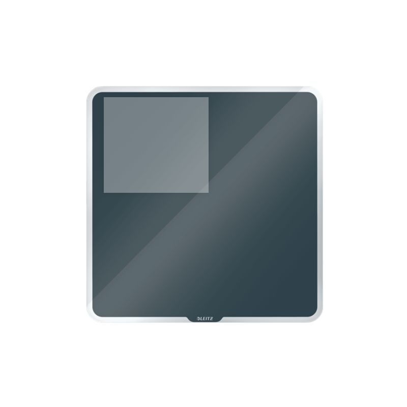 LEITZ Tableau en verre magnétique Cosy - 45 x 45 mm - gris - 70440089 LEITZ Tableau en verre magnétique Cosy - 45 x 45 mm - gris - 70440089