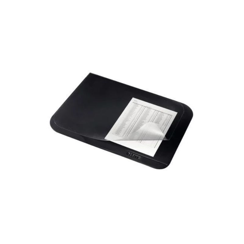 LEITZ Sous-mains Leitz Plus avec rabat en PVC. Dimensions (lxh) : 53 x 40 cm. Coloris Noir LEITZ Sous-mains Leitz Plus avec rabat en PVC. Dimensions (lxh) : 53 x 40 cm. Coloris Noir