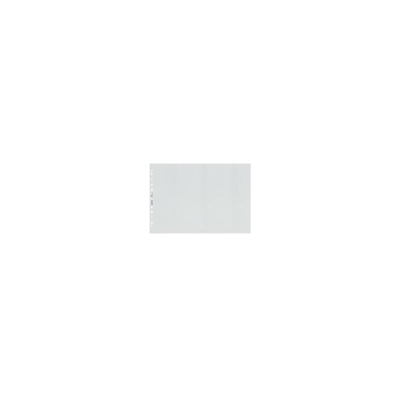 LEITZ Sachet de 25 pochettes perforées A3 en polypropylène recyclé 10/100eme. Coloris transparent LEITZ Sachet de 25 pochettes perforées A3 en polypropylène recyclé 10/100eme. Coloris transparent