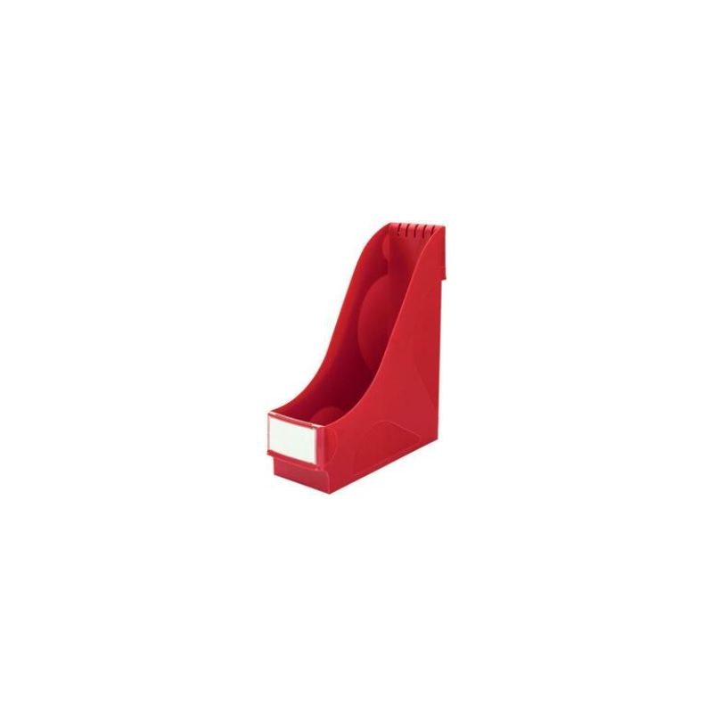 LEITZ Porte-revues PP avec large poignée. Dimensions (hxp) : 32 x 29 cm - Dos 9 cm. Coloris rouge LEITZ Porte-revues PP avec large poignée. Dimensions (hxp) : 32 x 29 cm - Dos 9 cm. Coloris rouge
