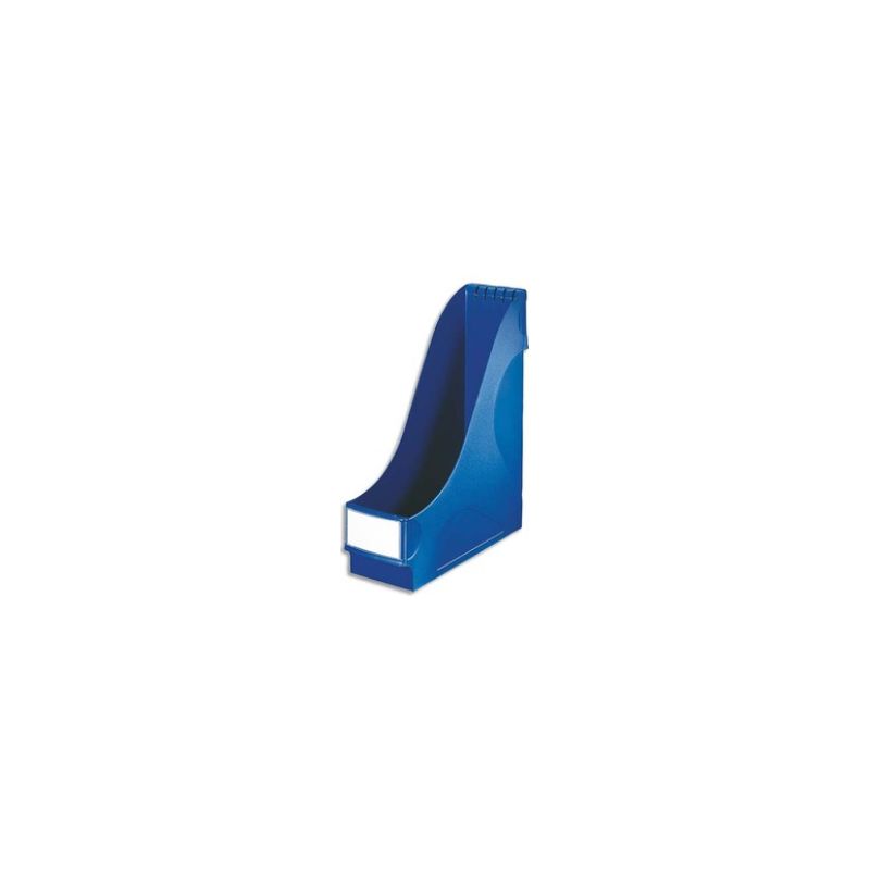 LEITZ Porte-revues PP avec large poignée - Bleu - H32 x P29 cm - Dos 9 cm LEITZ Porte-revues PP avec large poignée - Bleu - H32 x P29 cm - Dos 9 cm