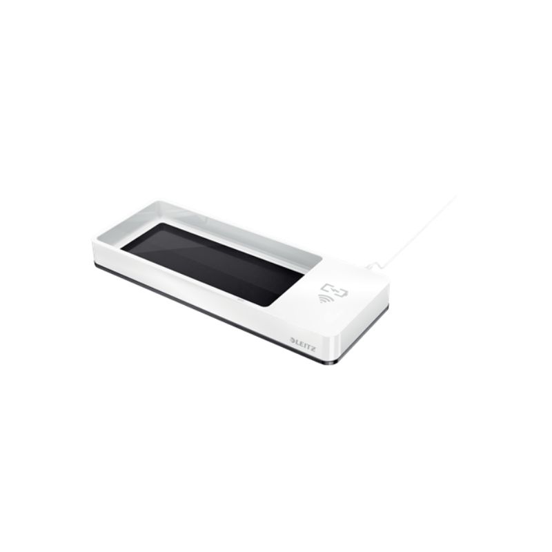 LEITZ Plumier Dual avec technologie recharge sans fil QI - Dim : L27,1 x H3,2 x P10,5 cm. Noir LEITZ Plumier Dual avec technologie recharge sans fil QI - Dim : L27,1 x H3,2 x P10,5 cm. Noir