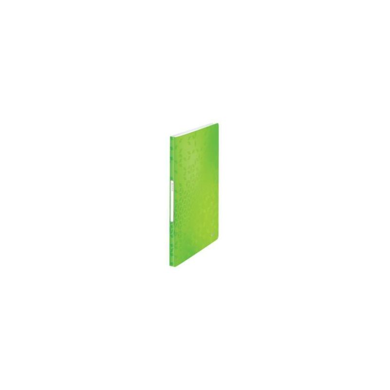 LEITZ Protège document WOW en polypropylène 40 pochettes, 80 vues. Coloris Vert LEITZ Protège document WOW en polypropylène 40 pochettes, 80 vues. Coloris Vert