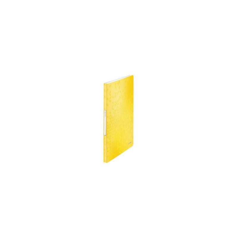 LEITZ Protège document WOW en polypropylène 40 pochettes, 80 vues. Coloris Jaune LEITZ Protège document WOW en polypropylène 40 pochettes, 80 vues. Coloris Jaune