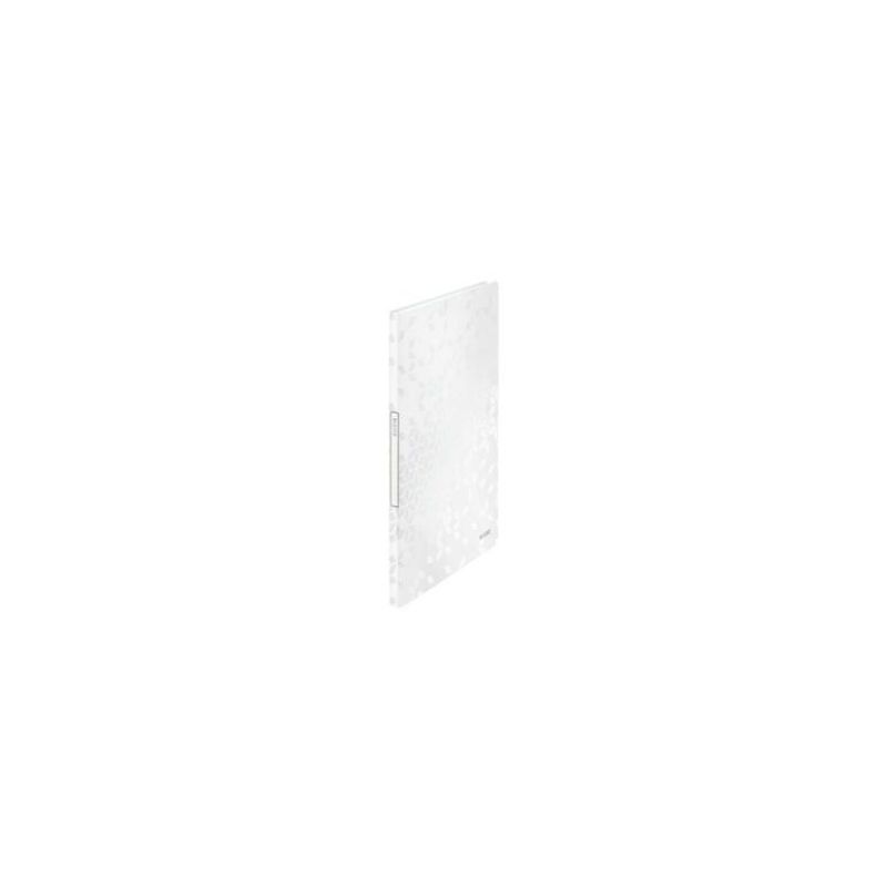 LEITZ Protège document WOW en polypropylène 20 pochettes, 40 vues. Coloris Blanc LEITZ Protège document WOW en polypropylène 20 pochettes, 40 vues. Coloris Blanc