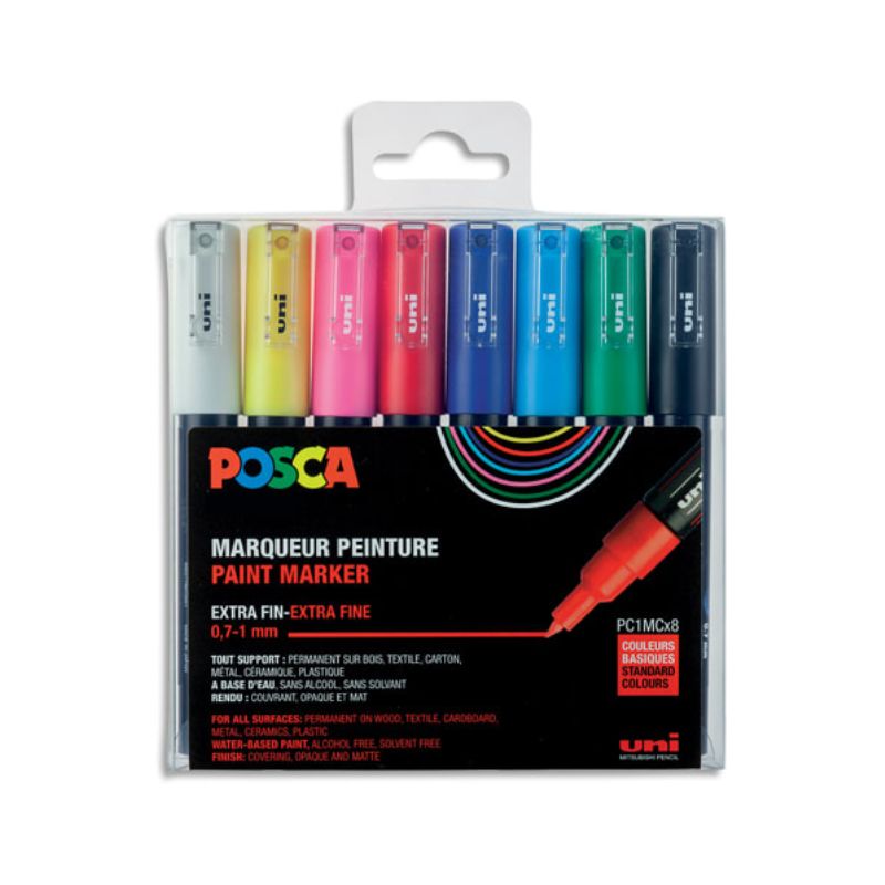 UNI SET/8 POSCA PT CONQ XF PC1MC/8AASS18 UNI SET/8 POSCA PT CONQ XF PC1MC/8AASS18