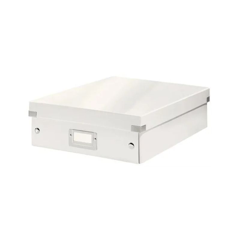LEITZ Boîte CLICK&STORE M-Box avec compartiments amovibles. Coloris Blanc.