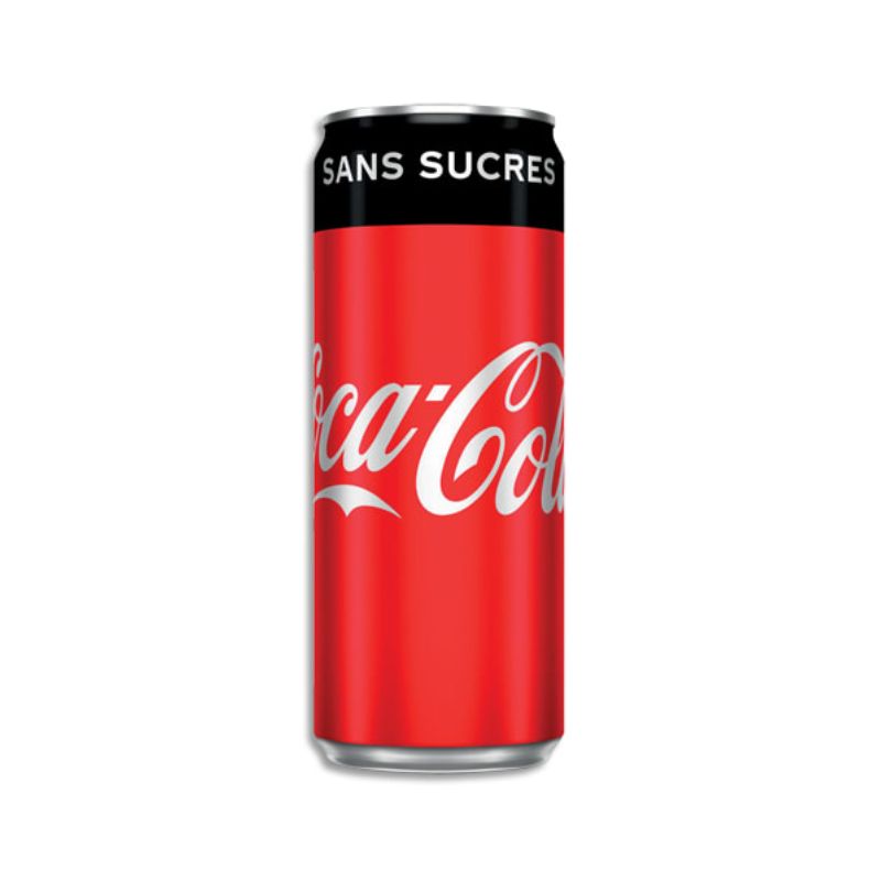 COCA-COLA Zéro canette Slim de boisson gazeuse pétillante sans sucre de 33 cl COCA-COLA Zéro canette Slim de boisson gazeuse pétillante sans sucre de 33 cl