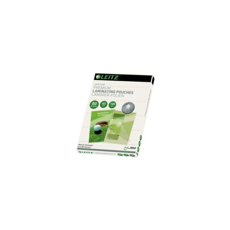 LEITZ Pack de 100 pochettes A4 80 microns UDT 74780000 LEITZ Pack de 100 pochettes A4 80 microns UDT 74780000