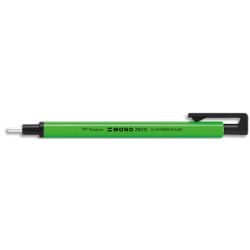 TOMBOW Stylo gomme MONO ZERO ronde 2,3mm diamètre, rétractable et rechargeable. Coloris Vert Fluo