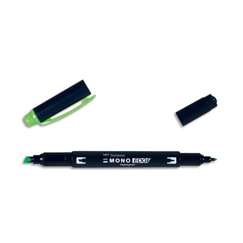 TOMBOW Surligneur MONOEDGE 2 pointes fine/biseautée. Séchage rapide. Coloris vert TOMBOW Surligneur MONOEDGE 2 pointes fine/biseautée. Séchage rapide. Coloris vert