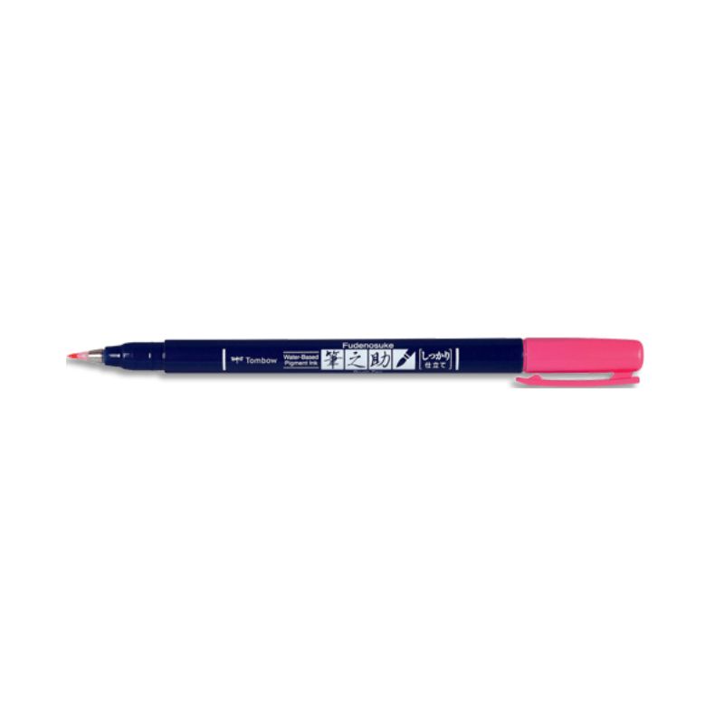 TOMBOW Feutre écriture FUDENOSUKE pointe dure, base d'eau avec pigments, inodore. Coloris Rose TOMBOW Feutre écriture FUDENOSUKE pointe dure, base d'eau avec pigments, inodore. Coloris Rose