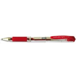 UNIBALL Stylo à bille pointe large encre gel rouge SIGNO BROAD, corps avec grip +capuchon UNI BALL