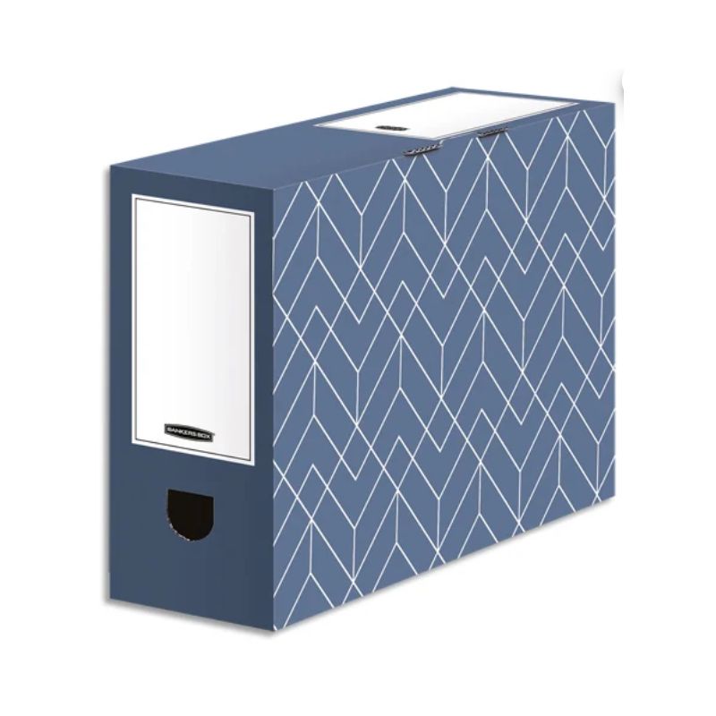 BANKERS BOX Boîte archives dos de 10 cm HEAVY DUTY DESIGN. Montage manuel. Coloris bleu BANKERS BOX Boîte archives dos de 10 cm HEAVY DUTY DESIGN. Montage manuel. Coloris bleu