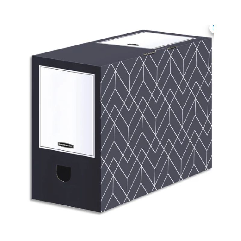BANKERS BOX Boîte archives dos de 15 cm HEAVY DUTY DESIGN. Montage manuel. Coloris Gris ardoise BANKERS BOX Boîte archives dos de 15 cm HEAVY DUTY DESIGN. Montage manuel. Coloris Gris ardoise
