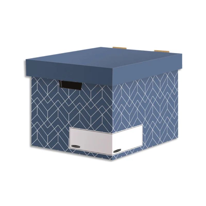 BANKERS BOX Caisse archives HEAVY DUTY DESIGN. Montage manuel. Coloris bleu BANKERS BOX Caisse archives HEAVY DUTY DESIGN. Montage manuel. Coloris bleu