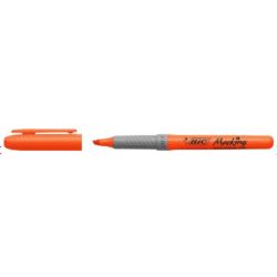 BIC Surligneur HIGHLIGHTER grip. Corps plastique/grip caoutchouc Pointe biseautée moyenne. Coloris orange