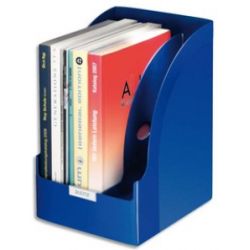 LEITZ Porte-revues Jumbo Leitz Plus - Bleu - H32 x P25,5 cm - Dos 21 cm