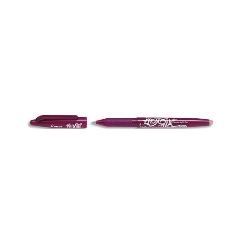 PILOT Roller effaçable à encre thermosensible FriXion Ball 07mm. Rechargeable. Encre rouge bordeaux PILOT Roller effaçable à encre thermosensible FriXion Ball 07mm. Rechargeable. Encre rouge bordeaux