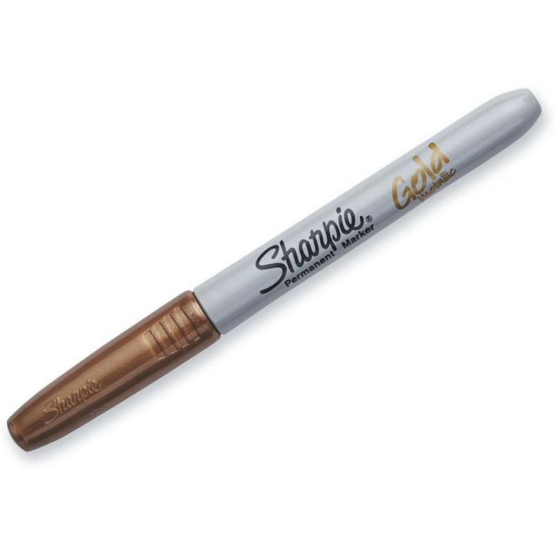 SHARPIE Marqueur permanent SHARPIE FINE Pointe fine Coloris doré SHARPIE Marqueur permanent SHARPIE FINE Pointe fine Coloris doré
