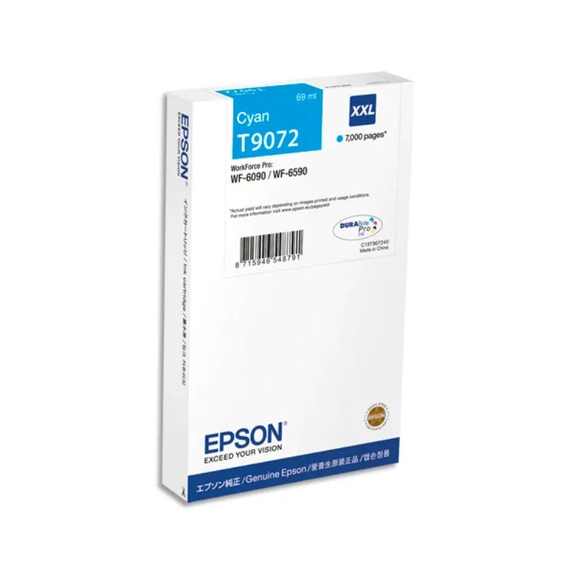 EPSON Cartouche jet d'encre cyan xxl C13T907240 EPSON Cartouche jet d'encre cyan xxl C13T907240