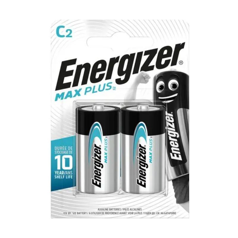ENERGIZER Blister de 2 piles Max Plus C E93 7638900423334 ENERGIZER Blister de 2 piles Max Plus C E93 7638900423334