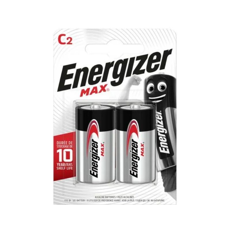 ENERGIZER Blister de 2 piles C LR14 max 7638900426809 ENERGIZER Blister de 2 piles C LR14 max 7638900426809