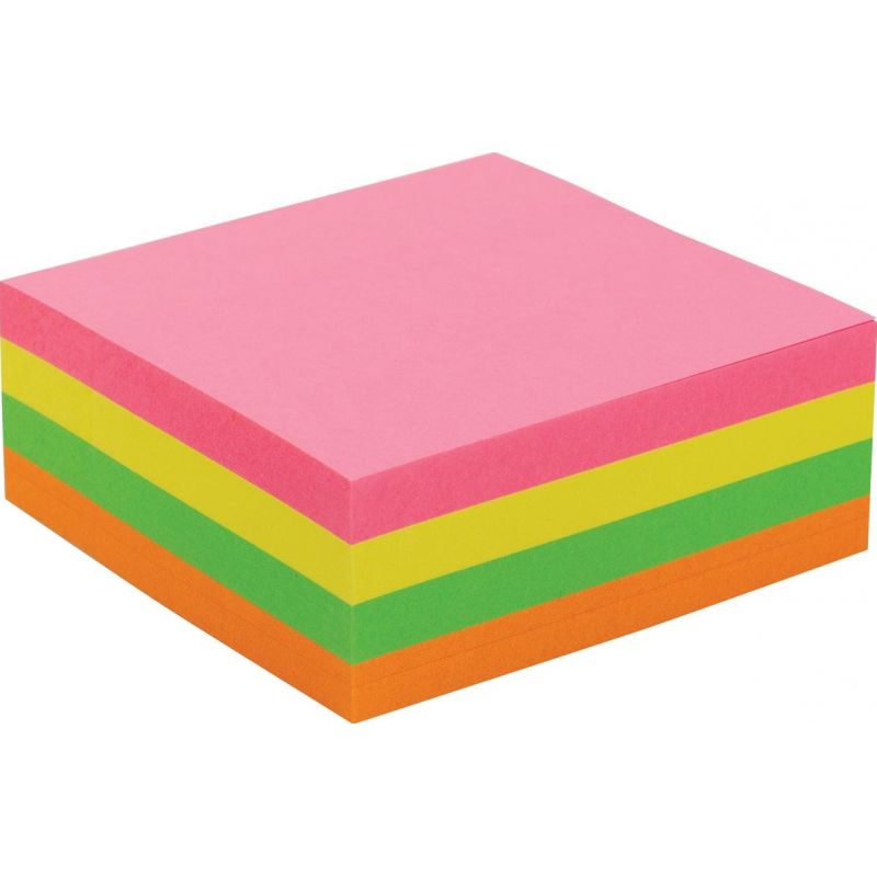 PERGAMY Bloc cube de 320 feuilles repositionnables dimensions 7,6x7,6cm. Coloris assortis néon PERGAMY Bloc cube de 320 feuilles repositionnables dimensions 7,6x7,6cm. Coloris assortis néon