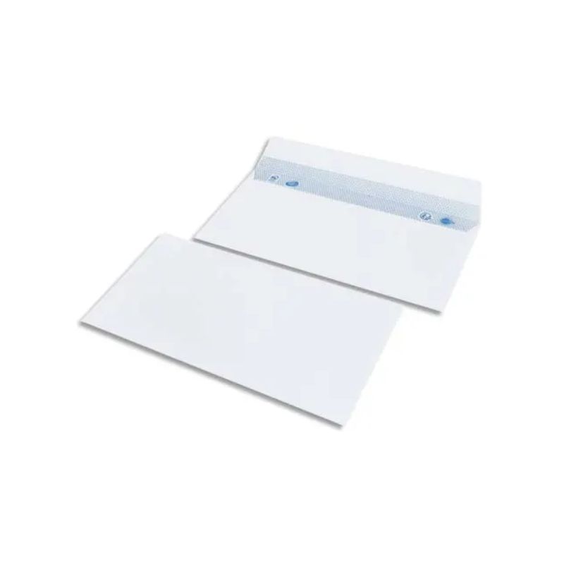 BONG Boîte de 500 enveloppes NF DL 110x220mm vélin Blanc 80g auto-adhésive 10691 BONG Boîte de 500 enveloppes NF DL 110x220mm vélin Blanc 80g auto-adhésive 10691