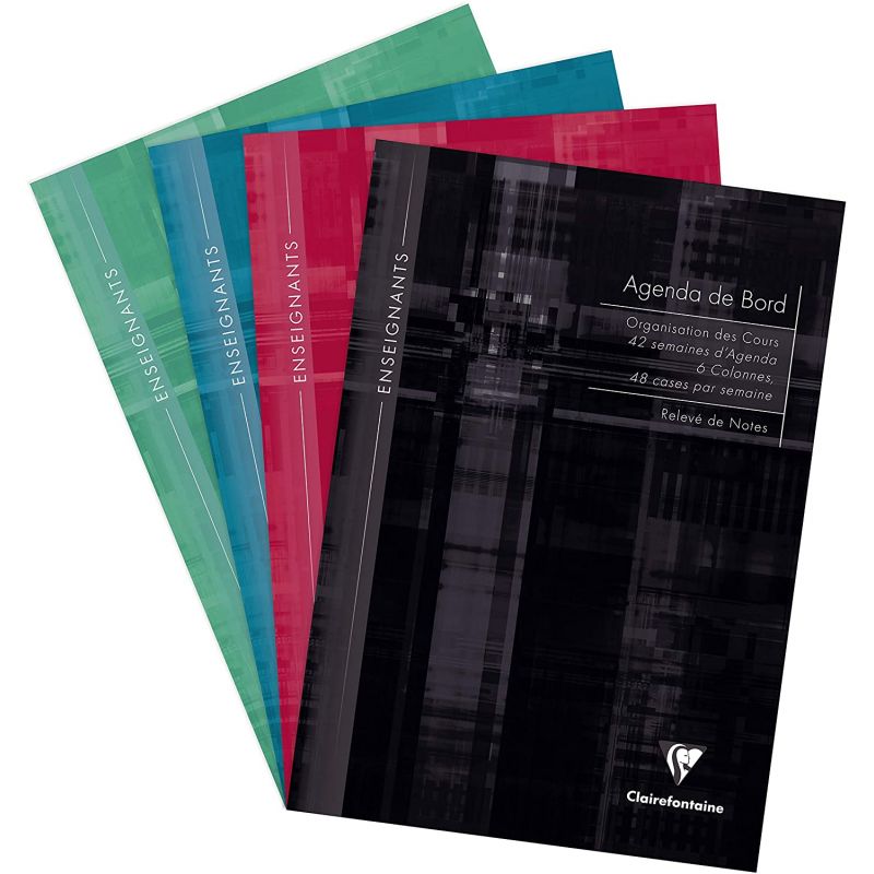 CLAIREFONTAINE Agenda de bord format A4 144 pages avec 48 cases par semaine CLAIREFONTAINE Agenda de bord format A4 144 pages avec 48 cases par semaine
