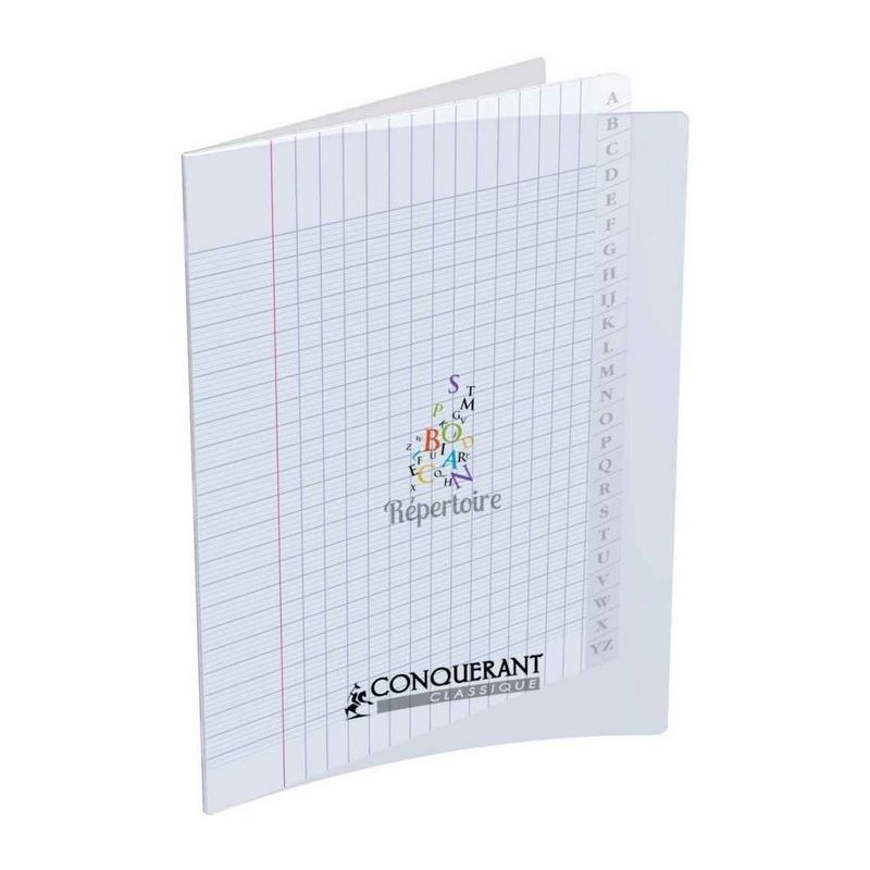 CONQUERANT Répertoire 96 pages agrafées 90g 17 x 22 cm CONQUERANT Répertoire 96 pages agrafées 90g 17 x 22 cm