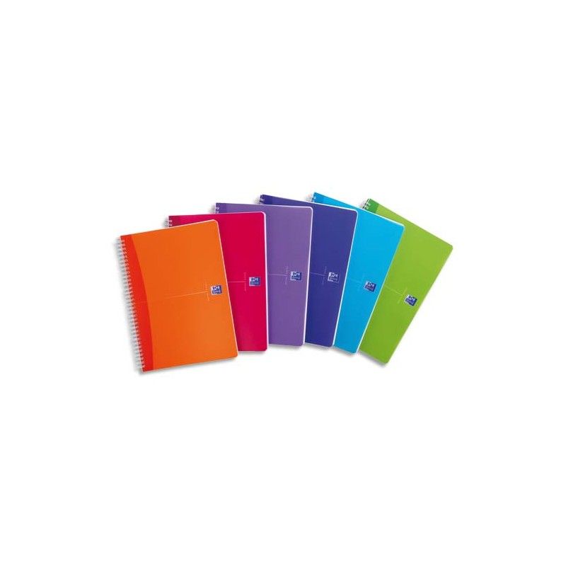 OXFORD My Color Cahier spirale format A4 100 pages petits carreaux OXFORD My Color Cahier spirale format A4 100 pages petits carreaux