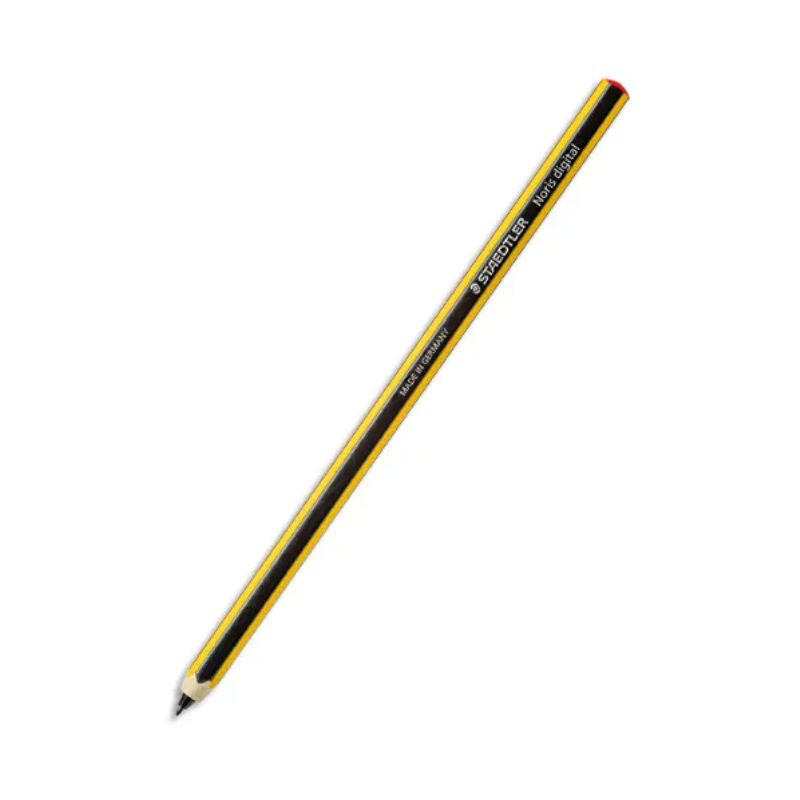 STAEDTLER Crayon stylet digital NORIS Wopex hexagonal jaune et noir pointe Fine de 0,7 mm STAEDTLER Crayon stylet digital NORIS Wopex hexagonal jaune et noir pointe Fine de 0,7 mm