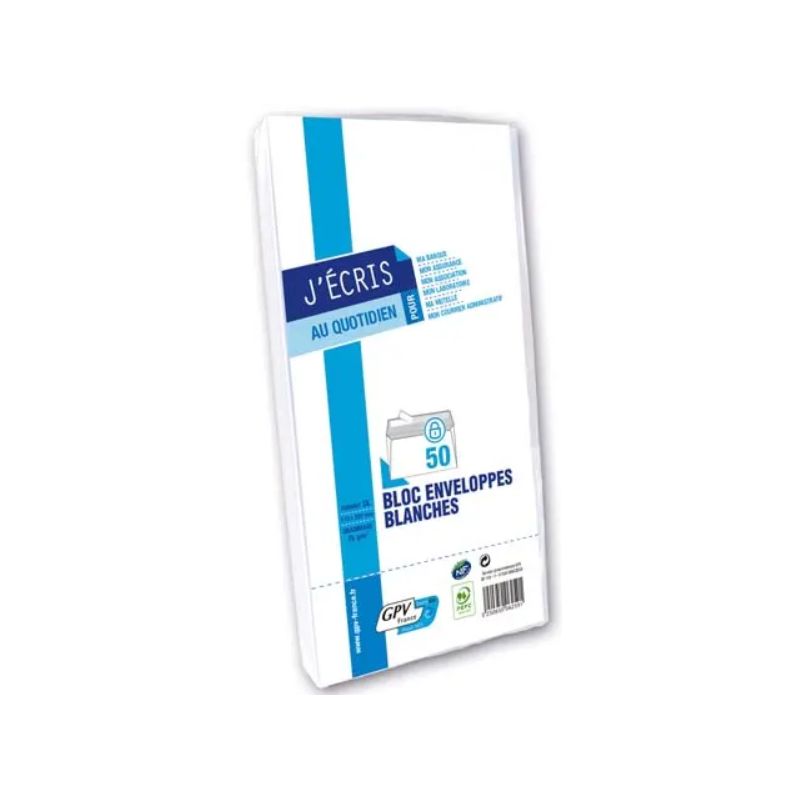 GPV PAQ/50 ENV DL F45 BLC 75G AA 6259 GPV PAQ/50 ENV DL F45 BLC 75G AA 6259