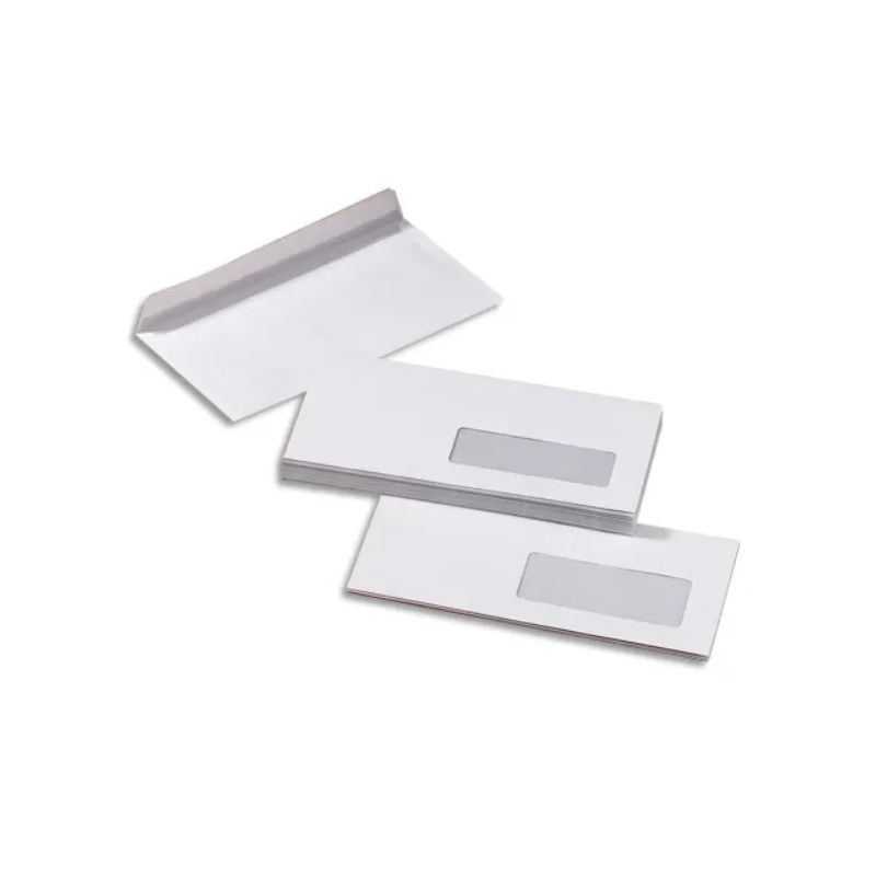 PERGAMY Boîte de 500 enveloppes Blanches sans fenêtre 80g DL 110x220 mm auto-adhésives PERGAMY Boîte de 500 enveloppes Blanches sans fenêtre 80g DL 110x220 mm auto-adhésives