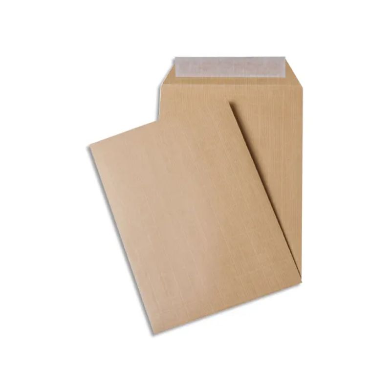 BONG Boîte de 250 pochettes kraft armé auto-adhésives 120g sans soufflet format 280x365mm 26 BONG Boîte de 250 pochettes kraft armé auto-adhésives 120g sans soufflet format 280x365mm 26