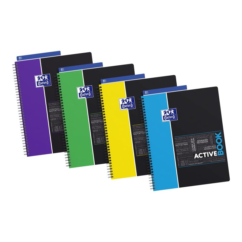 OXFORD Activebook 160 pages petits carreaux (technologie réglure SCRIBZEE) Format A4+ OXFORD Activebook 160 pages petits carreaux (technologie réglure SCRIBZEE) Format A4+