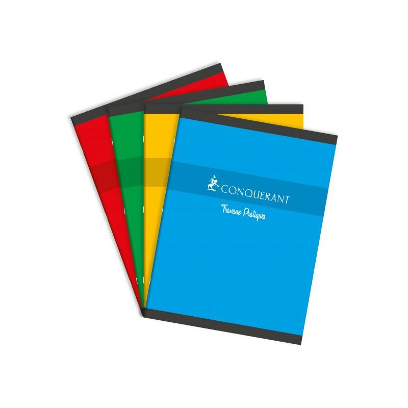 CONQUERANT Cahier de Travaux Pratiques 24x32cm 60 pages grands carreaux Séyès+60 pages unies CONQUERANT Cahier de Travaux Pratiques 24x32cm 60 pages grands carreaux Séyès+60 pages unies