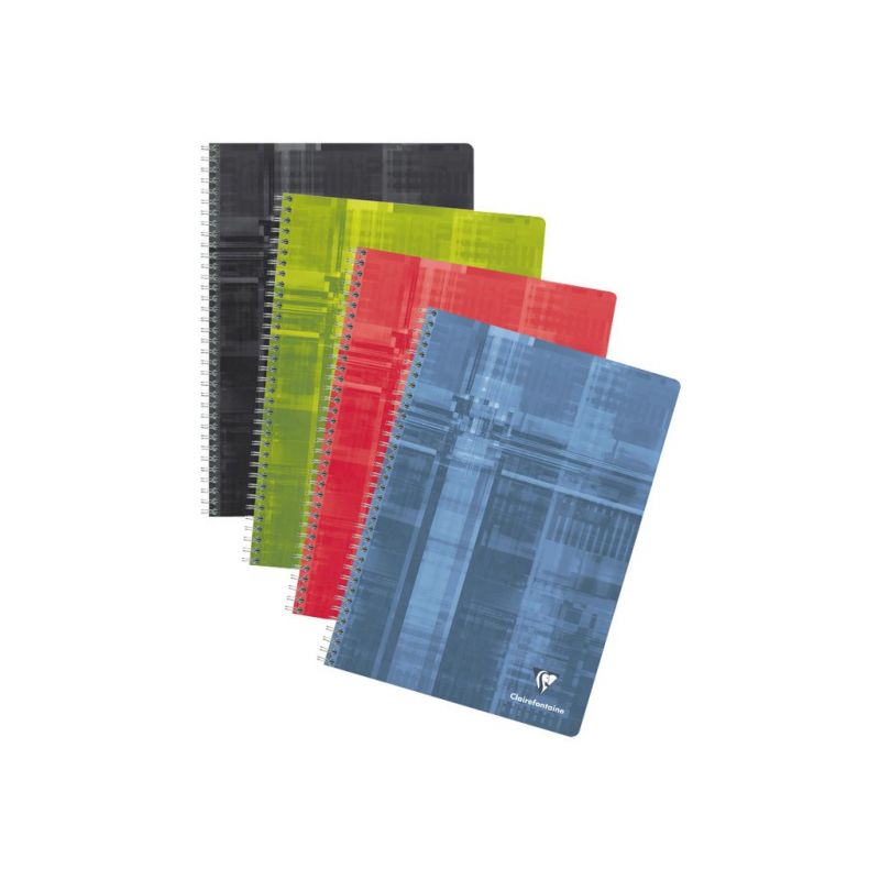 CLAIREFONTAINE Cahier reliure spirale format A4 180 pages grands carreaux séyès CLAIREFONTAINE Cahier reliure spirale format A4 180 pages grands carreaux séyès