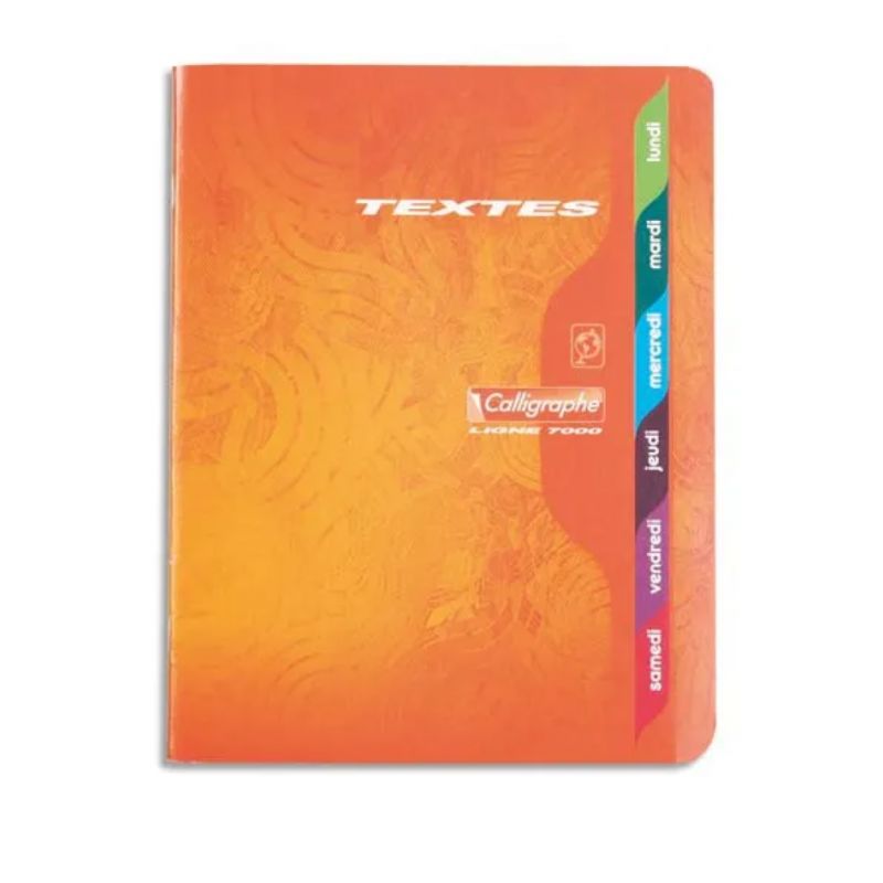 CALLIGRAPHE Cahier de texte 70g 17X22 120 pages grands carreaux Séyès CALLIGRAPHE Cahier de texte 70g 17X22 120 pages grands carreaux Séyès