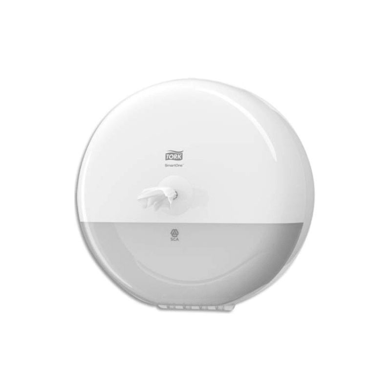 TORK Distributeur papier toilette en rouleau SmartOne Blanc en ABS - Diamètre 27,9 cm, profondeur 15,6 cm TORK Distributeur papier toilette en rouleau SmartOne Blanc en ABS - Diamètre 27,9 cm, profondeur 15,6 cm