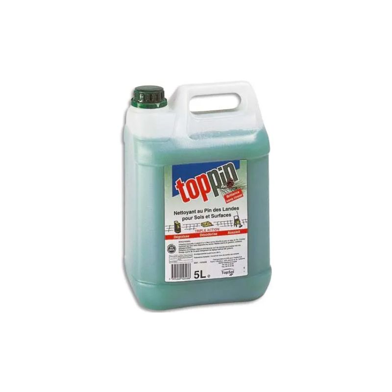 TOPPIN Bidon de 5 litres nettoyant parfum pin des landes TOPPIN Bidon de 5 litres nettoyant parfum pin des landes
