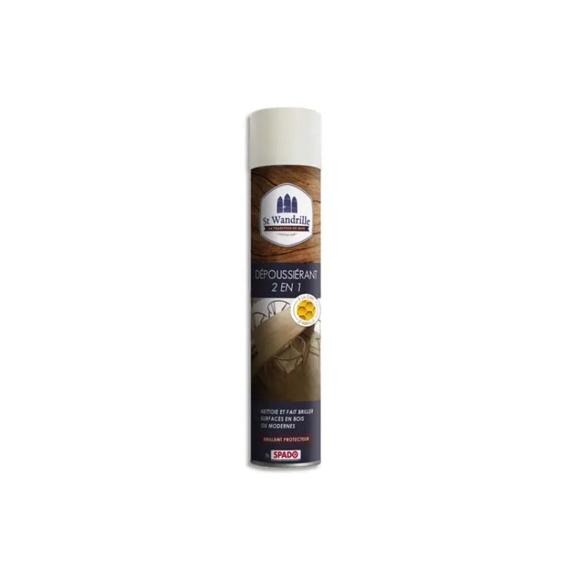 ST WANDRILLE Aérosol de 500 ml dépoussiérant 2 en 1