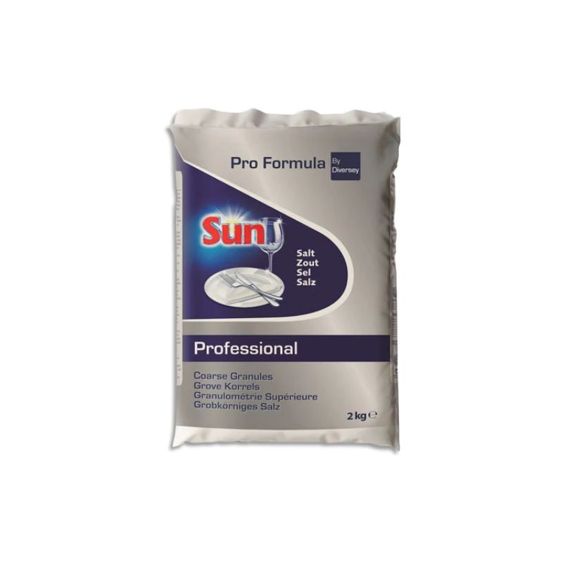SUN PROFESSIONAL Sachet de 2 Kg Sel régénérant pour lave vaisselle