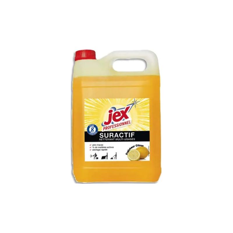 ST MARC Bidon de 5 litres nettoyant suractif JEX parfum citron ST MARC Bidon de 5 litres nettoyant suractif JEX parfum citron